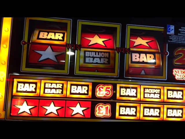 BULLION BARS fruit machine.£35 jackpot.2Xs top board