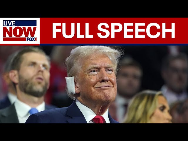 WATCH: Former President Trump FULL SPEECH at the 2024 RNC | LiveNOW FOX