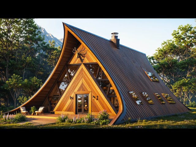 Unique A-Frame Cabin with AMAZING Layout - Cabin Airbnb House Tour