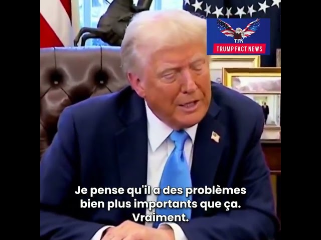 Un journaliste demande à Trump ce qu'il pense de la nouvelle carrière de comédien de Joe Biden