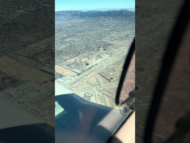 Cleared over Albuquerque on the trip back from California #aviation #flying