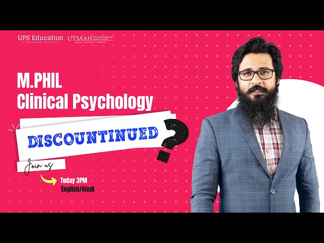 Will #mphil Clinical Psychology be discontinued? #ugcnotifications #mphilclinicalpsychology