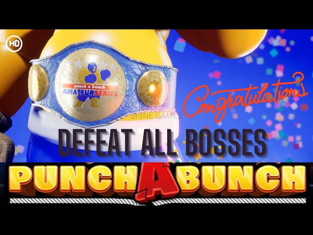 PUNCH A BUNCH FULL GAMES - DEFEAT ALL BOSSES CHAMPIONSHIP  Gameplay Walkthrough