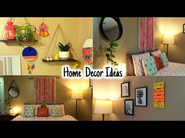 Bedroom Makeover - Home Decor Ideas - Rented House Decor Ideas on Budget