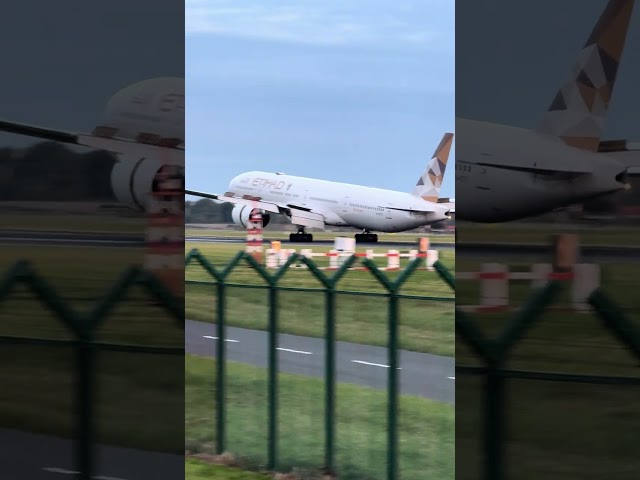 Etihad B777 Touchdown  DUB 13 Sep 2024 #etihadairways