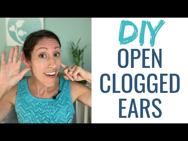 Step by Step DIY - How To Open a Plugged Ear To Reduce Ear Pressure & Ear Pain | Clogged Ear Remedy