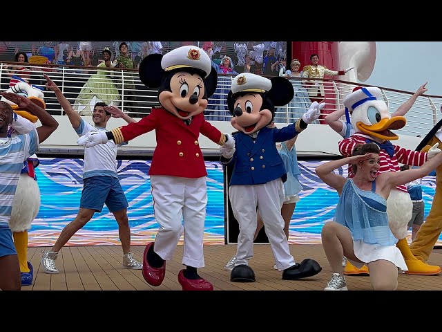 FIRST EVER ‘Set Sail on a Wish’ Sail Away Deck Party [FULL SHOW] | Disney Wish