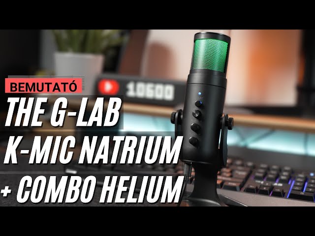 OLCSÓ gamer cuccok | The G-Lab K-Mic Natrium mikrofon + billenytűzet + egér | Nyereményjátékkal