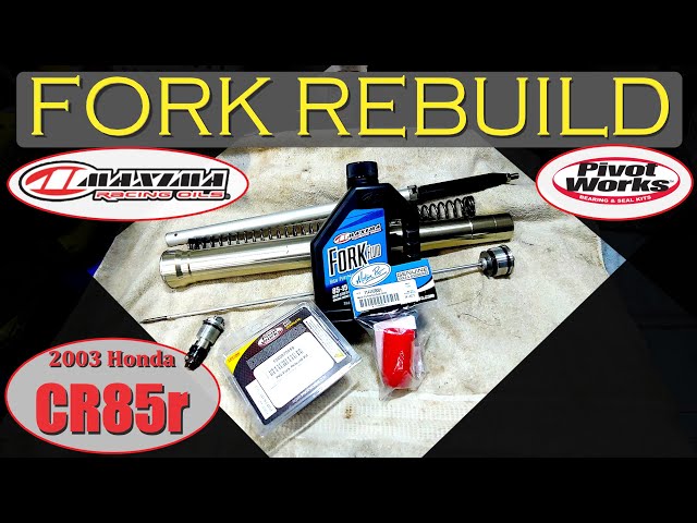 03 Honda CR85r Rebuild Part 8 || Rebuilding the Forks