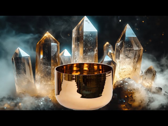 24k Gold Crystal Singing Bowl | Intuition & Third Eye Activation | 228 Hz