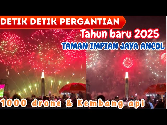 SPEKTAKULER !! PERTUNJUKAN DRONE HINGGA KEMBANG API DI ANCOL JAKARTA  | Tahun 2025