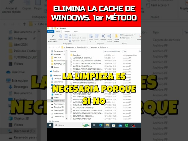 Cómo Eliminar la Caché de Windows y Optimizar tu PC 🚀 #windows #rendimientopc