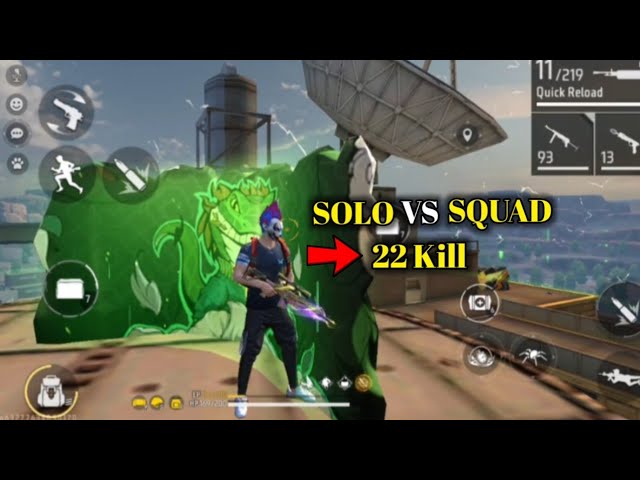 Solo Vs Squad 22 Kill Woodpecker And Mp40 Over Power Gameplay - Garena Free Fire Max