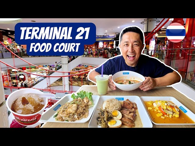 TERMINAL 21 BANGKOK FOOD COURT IN 2024 🇹🇭 Thai Street Food Bangkok!