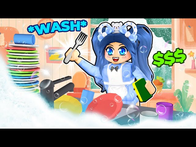 Washing EXPENSIVE Dishes in Roblox!