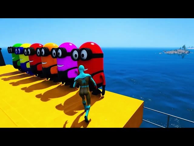 GTA 5 Epic Ragdolls | Spider-Man Jumps/Fails ep.01