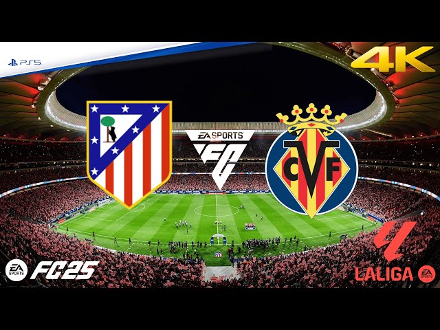 Atlético de Madrid vs Villareal | La liga | EA FC 25 | PS5™ 4K HD