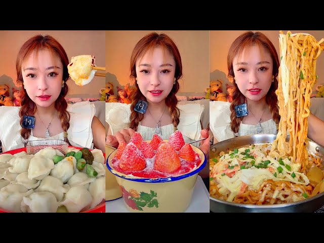 1 Hour For Sleep Relax Study Satisfying ASMR Eating Food Challenge Compilation Mukbang #6