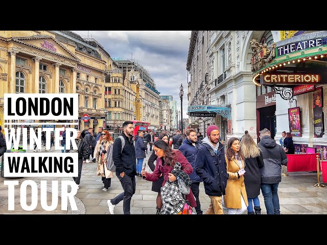 𝐋𝐎𝐍𝐃𝐎𝐍 𝐂𝐈𝐓𝐘 𝐓𝐎𝐔𝐑 |Winter Streets of Central London Walking Tour - Liverpool St to Green Park Station