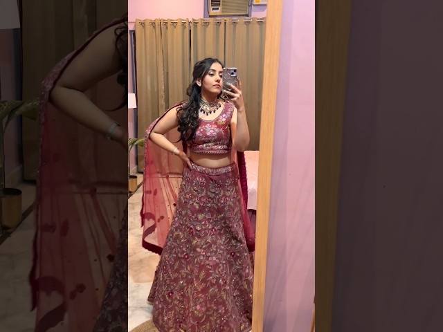 #grwm for my cousin's wedding | styling this beautiful lehenga #shorts #short #lehenga #wedding #fyp