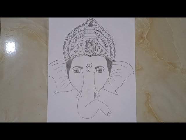 ganpati bappa drawing