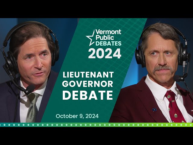 Vermont general election debate: Lieutenant governor candidates John Rodgers and David Zuckerman