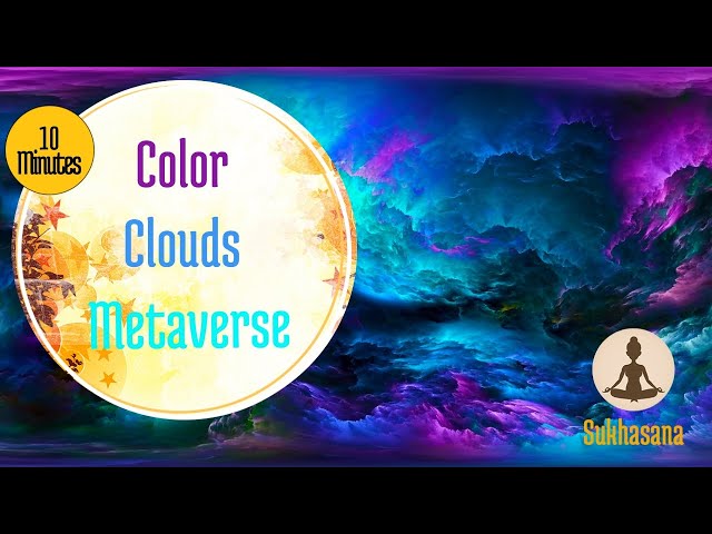 🥽 Virtual Reality VR Color Clouds 360°  Nature Meditation for Oculus Meta Relaxing and calming