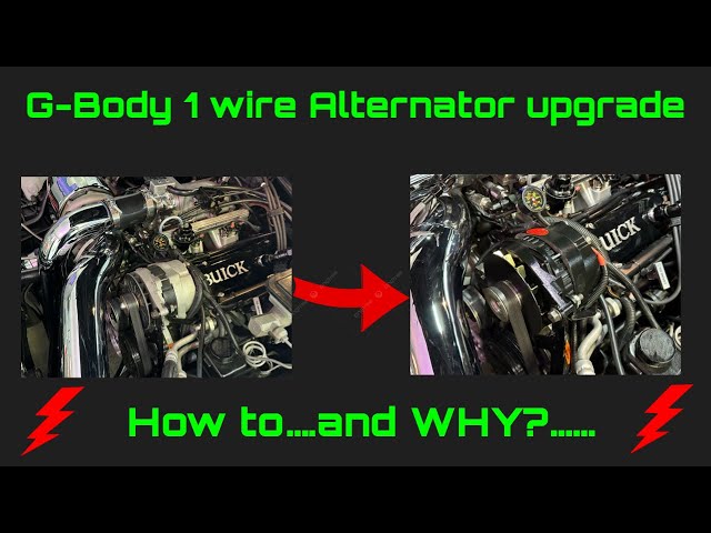 G Body 1 wire, high amp alternator upgrade!