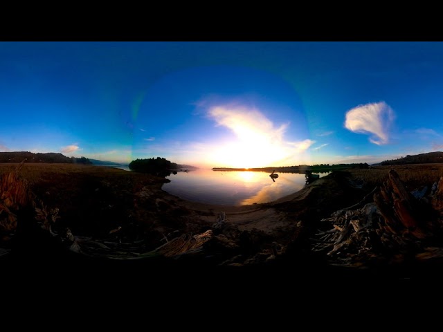 Nestucca Bay Wildlife Refuge Sunset 360 Virtual Reality