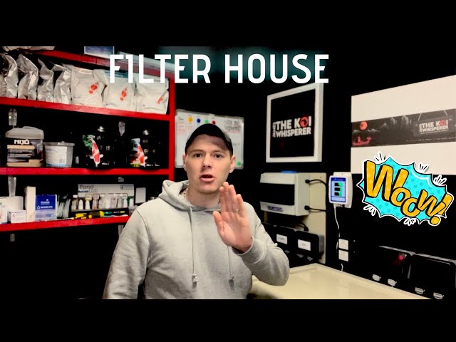 KOI POND FILTER HOUSE CHAT!!!!!**KH** DRUM FILTER **BOTTOM DRAINS** AND FUNNY OUT TAKES!!!