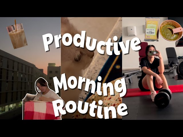 6am morning routine 🌇🏋🏻‍♀️🧹☕️| روتيني الصباحي