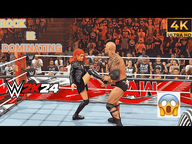 🔥 The Rock vs. Beaky Lynch WWE 2K24 |  🎮💥 #WWE2K24 #GamingShorts #shorts #shortsfeed #shortslive