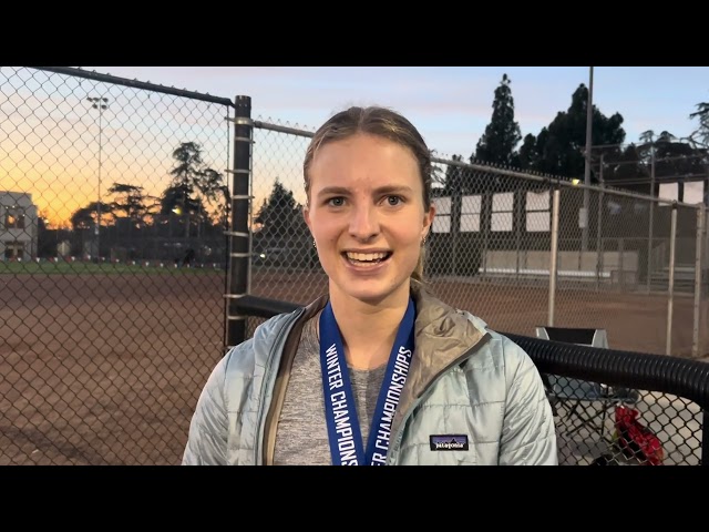 Katie McGuinness of La Canada 1st Place Girls Pentathlon at California Winter Outdoor Championships