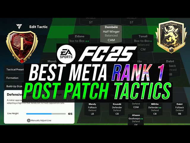 *POST PATCH* BEST RANK 1 META TACTICS AND FORMATIONS - FC 25 - FULL SETUP 4213, 4231(2), 442, 4222