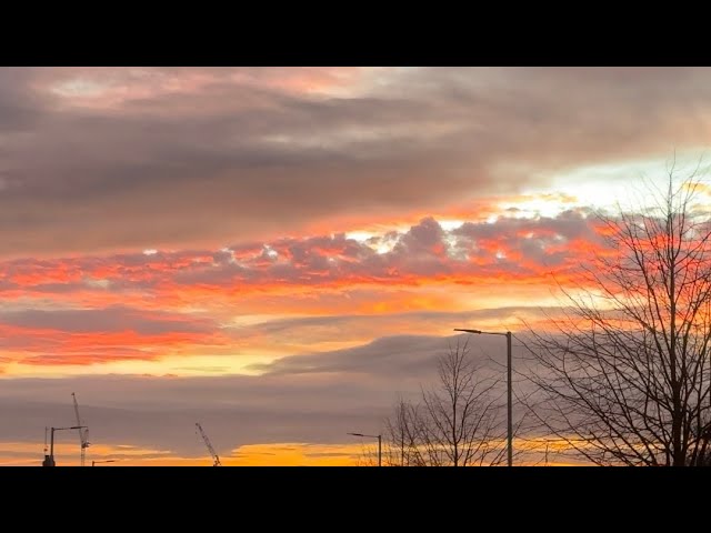 Rarely Seen Clouds and Sky in Belfast NI UK | January 17, 2025 @ 8:20AM