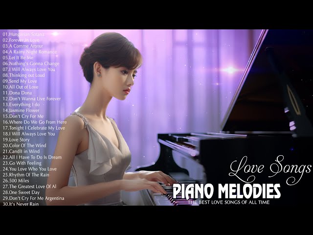 100 Most Beautiful Piano Love Songs Of All Time - The Best Piano Love Songs To You Heart and Love