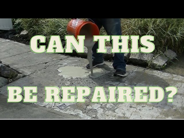 How To Resurface A Badly Damaged Concrete Walkway