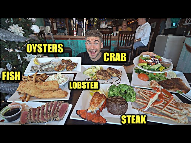 CRAB LEGS, STEAK, LOBSTER, & TUNA | Hidden Gem Florida Seafood Restaurant