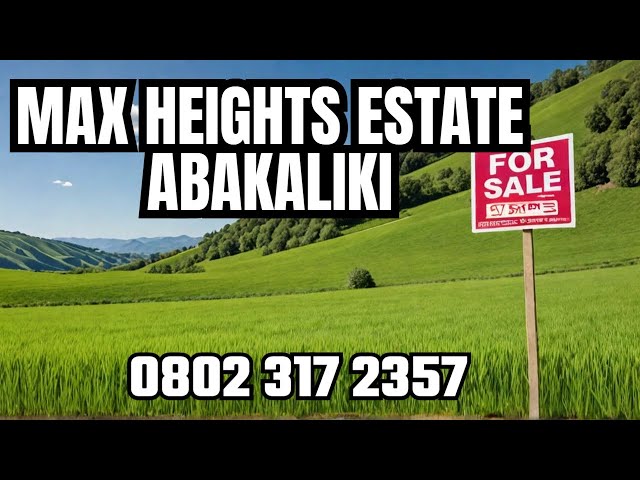 Land for Sale in Abakaliki | Max Heights Estate, Ebonyi State - Prime Investment Opportunity