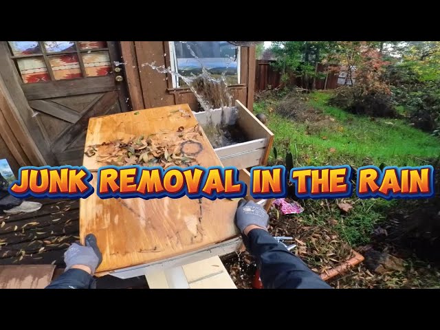 Rainy Day Backyard Junk Removal In Santa Rosa - Brothers Junk Removal