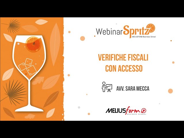 "Verifiche fiscali con accesso", Avv. Sara Mecca