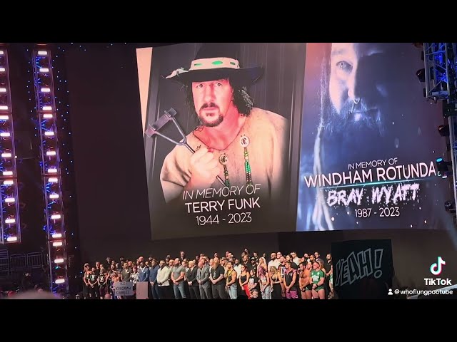 Remembering Bray Wyatt and Terry Funk live at Friday Night Smackdown