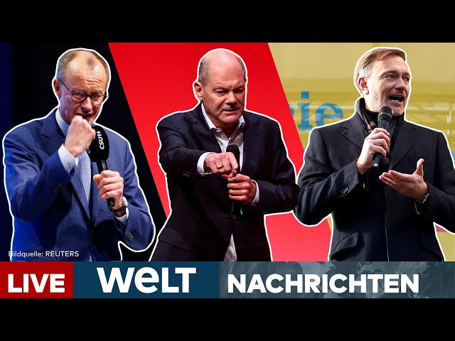 DEUTSCHLAND: Countdown zur Bundestagswahl 2025! Friedrich Merz gegen FDP-Stimmen | WELT Livestream