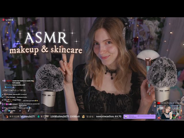 🔴 LIVE ASMR Sounds & Visuals (makeup, skincare, brushes...) ✨