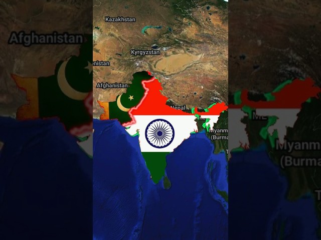 Pakistan shares borders with four countries 🌏📍 #history #geography #pakistan #shorts