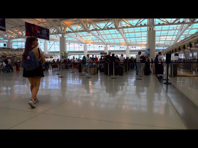 Ambience in JFK Airport | 4K 60FPS HDR