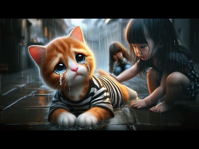 Sad Cat Bullied Cat who loves to sing becomes a Star 😿😻#cat #cute #ai (don't give up)