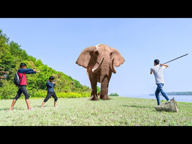 Elephant Attack On Village Boy In Forest | Elephant Attack In Jungle | Elephant Video | Part 49