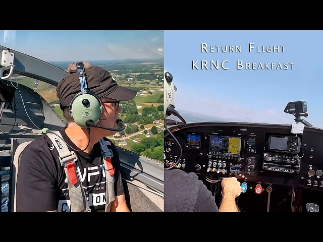 KRNC Breakfast - Return Flight #aviation #rv7 #aircraft #pilotlife