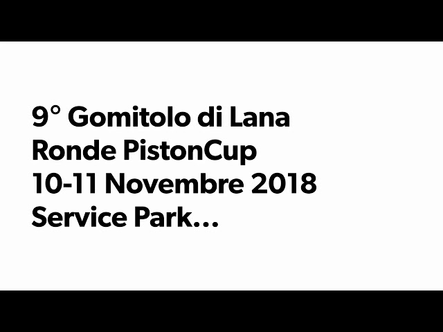 #RONDEGOMITOLO #PISTONCUP #BIELLA.  9° Gomitolo di Lana Ronde PistonCup 2018